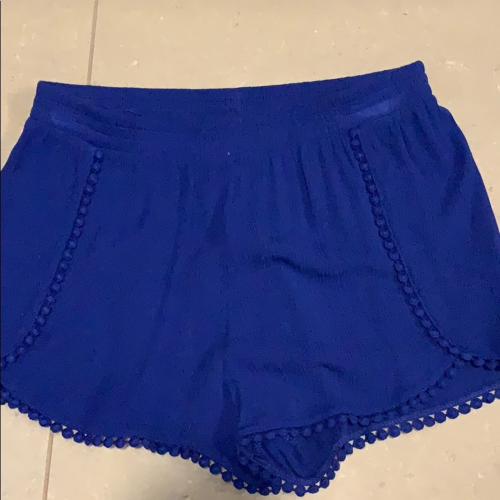 Royal blue shorts